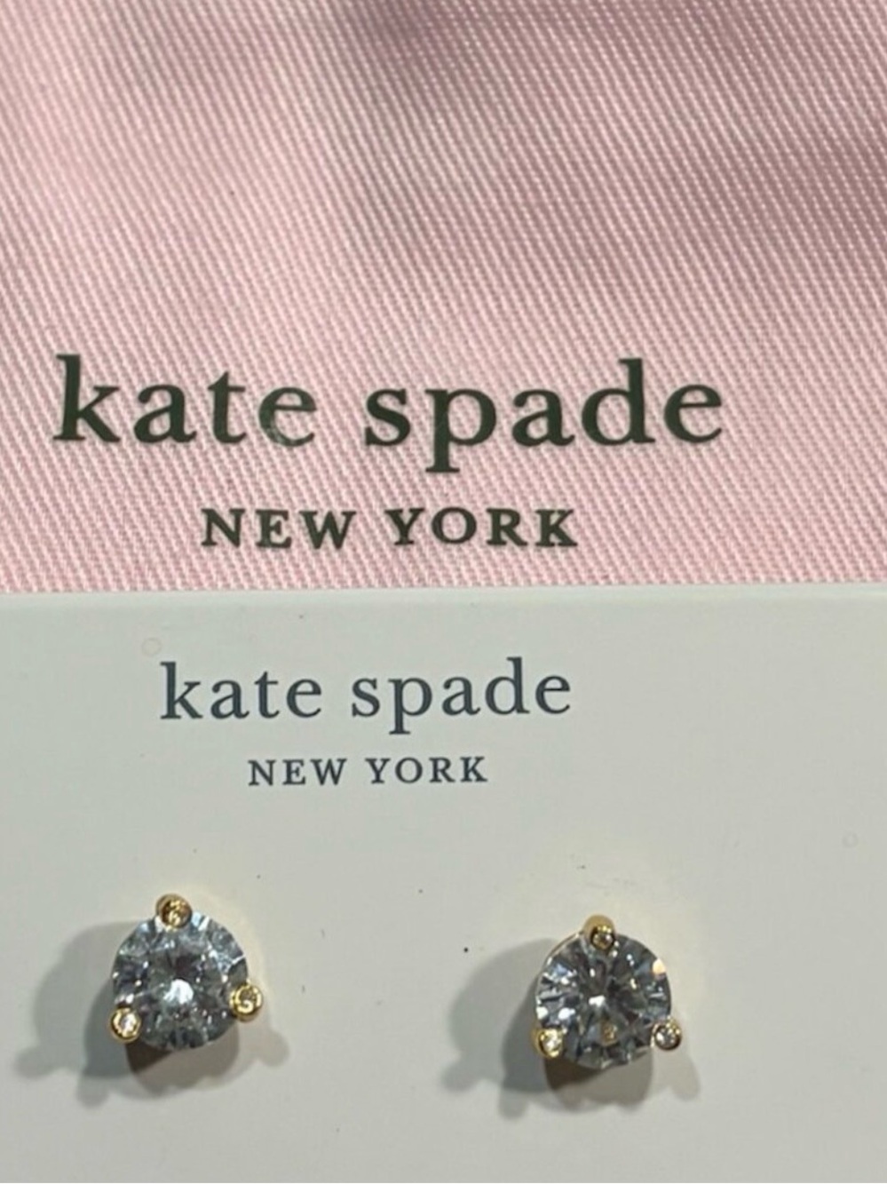 Kate Spade New York Rise & Shine Crystal Stud Earrings NWT